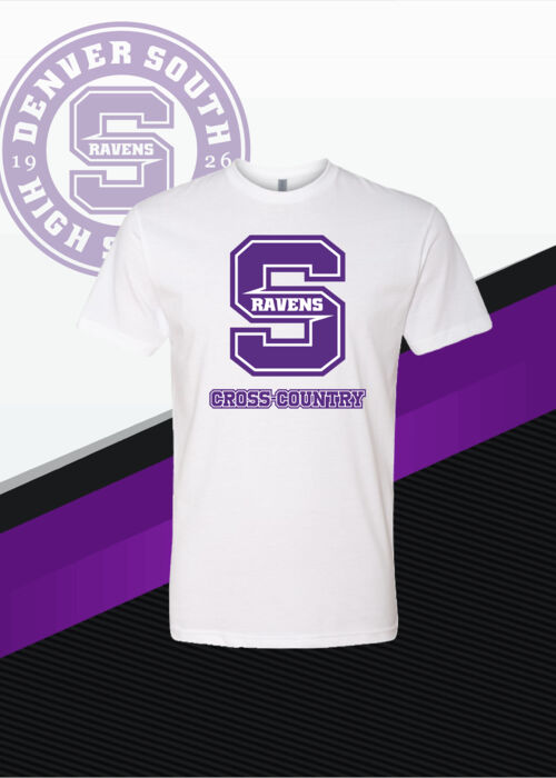 700-Printed Purple Ravens Cross Country Short Sleeve Tshirt - DSXC Thumbnail