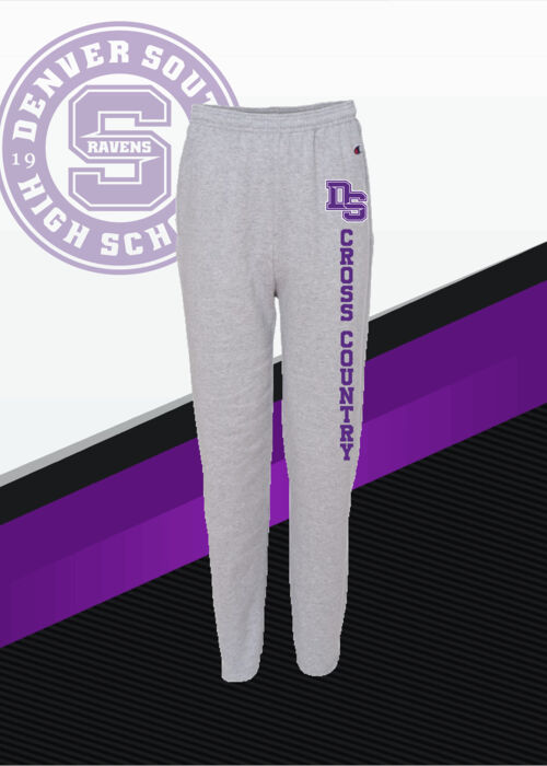 701-Printed Champion - Powerblend Open-Bottom Sweatpants with Pockets - DSXC Thumbnail