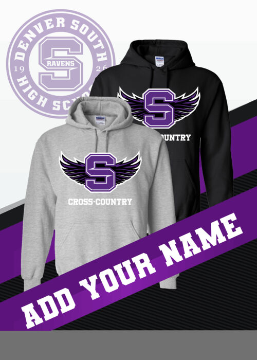 NEW! Denver South Cross Country Unisex Pullover Hoodie - DST&F - Heavy Blend™ Hooded Sweatshirt Thumbnail