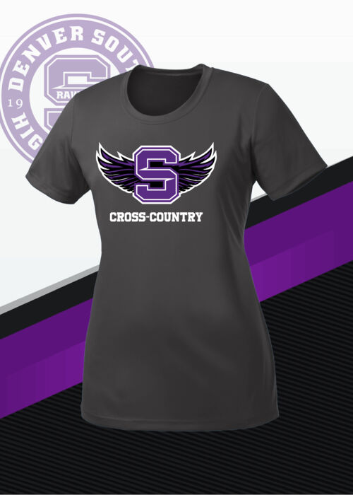 NEW! Denver South Cross Country - Ladies Performance Tee Thumbnail