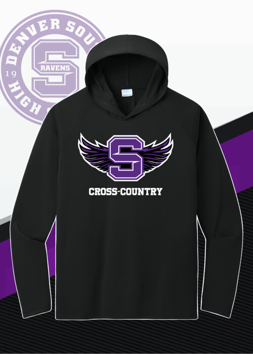 NEW! Denver South Cross Country - Performance Pullover Hooded Tee Thumbnail