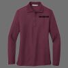 Women's Silk Touch Long Sleeve Polo Thumbnail